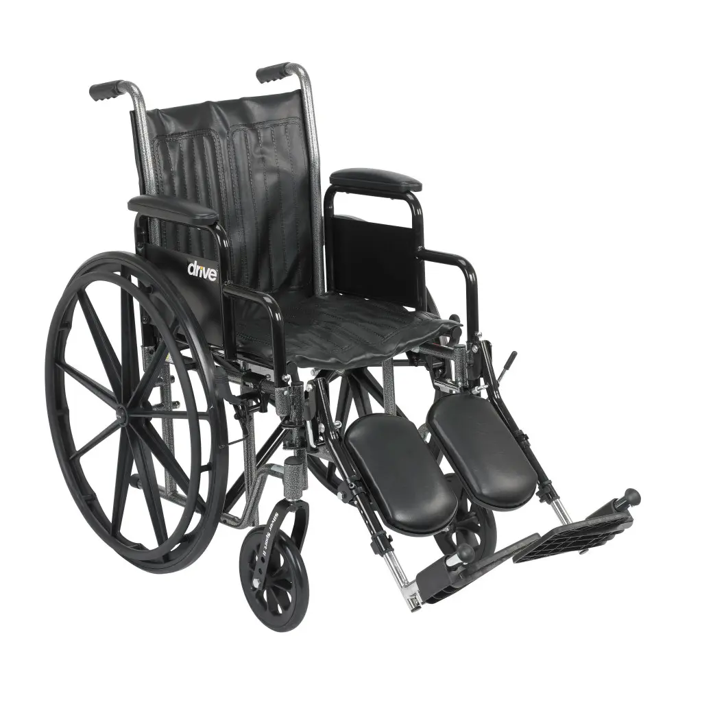 SILVER SPORT 2, 18" WIDE WHEELCHAIR WITH DETACHABLE DESK ARM 