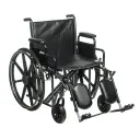 BARIATRIC SENTRA EC, 24" HEAVY-DUTY WHEELCHAIR WITH DETACHABLE DESK ARM