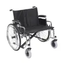 BARIATRIC SENTRA EC, 26" EXTRA WIDE HEAVY-DUTY WHEELCHAIR WITH DETACHABLE DESK ARM