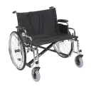 BARIATRIC SENTRA EC, 28" EXTRA WIDE HEAVY-DUTY WHEELCHAIR WITH DETACHABLE DESK ARM
