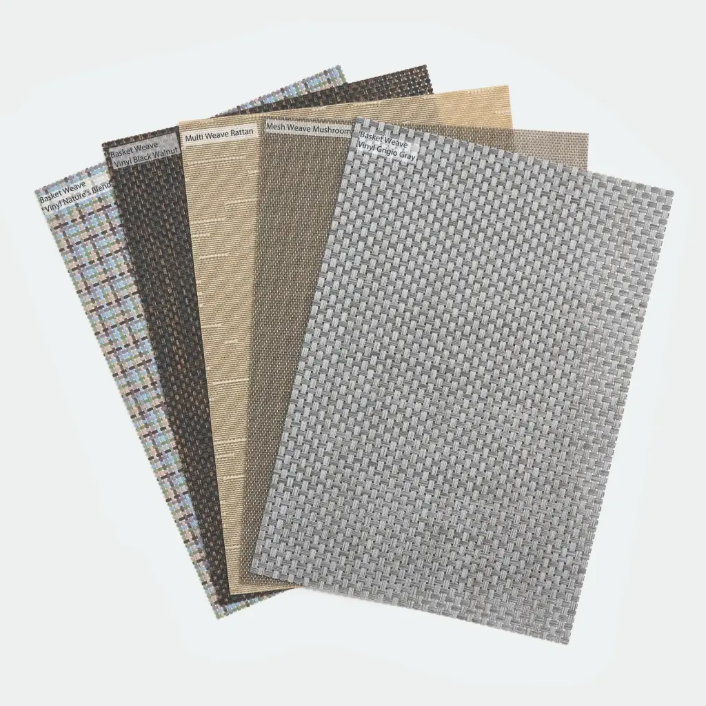 BLACK WALNUT VINYL PLACEMATS, 12X17, BASKET WEAVE, SOLD IN FULL CASES OF 72 PIECES ONLY 