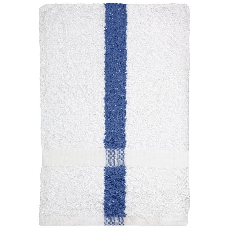 BATH TOWEL BLUE/GREEN STRIPE 22X44 (PRICE PER DOZEN)