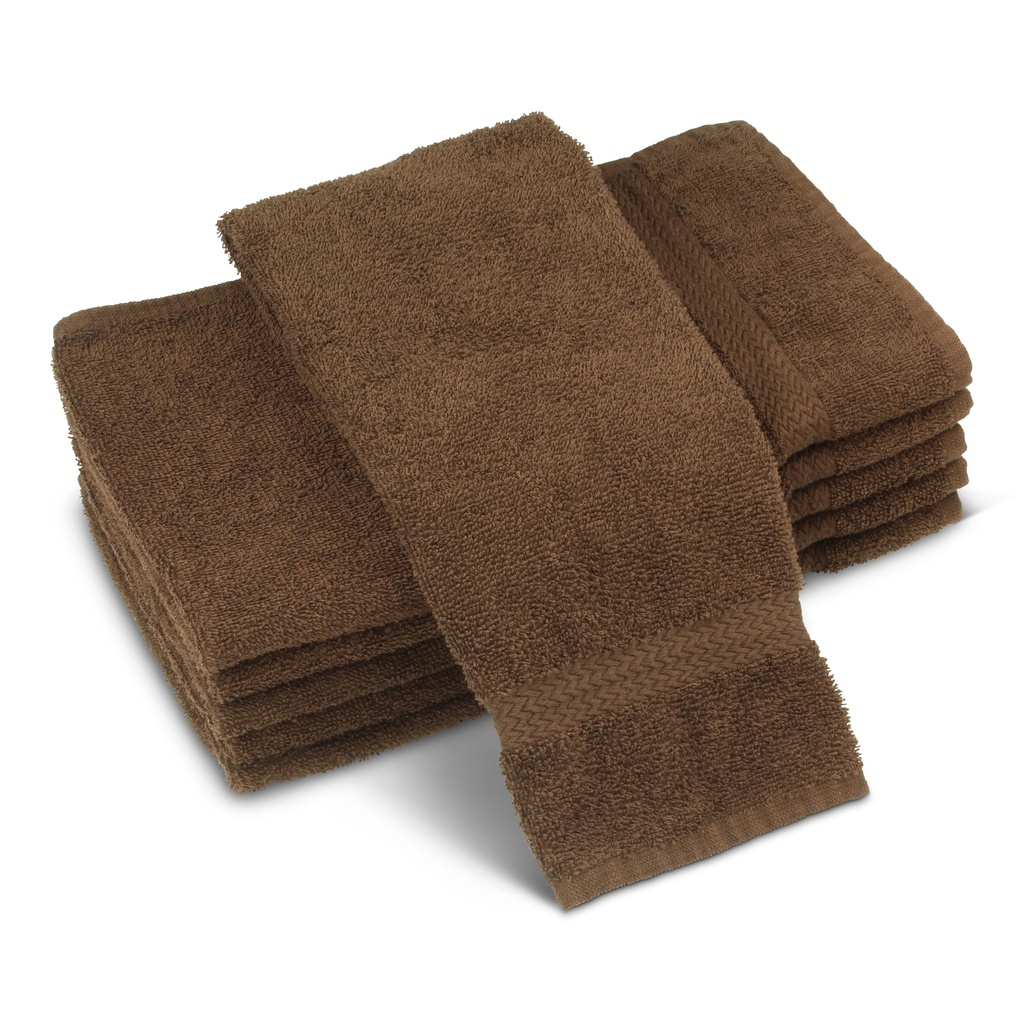 HAND TOWEL COLORFAST BROWN 16X27 (PRICE PER DOZEN) 