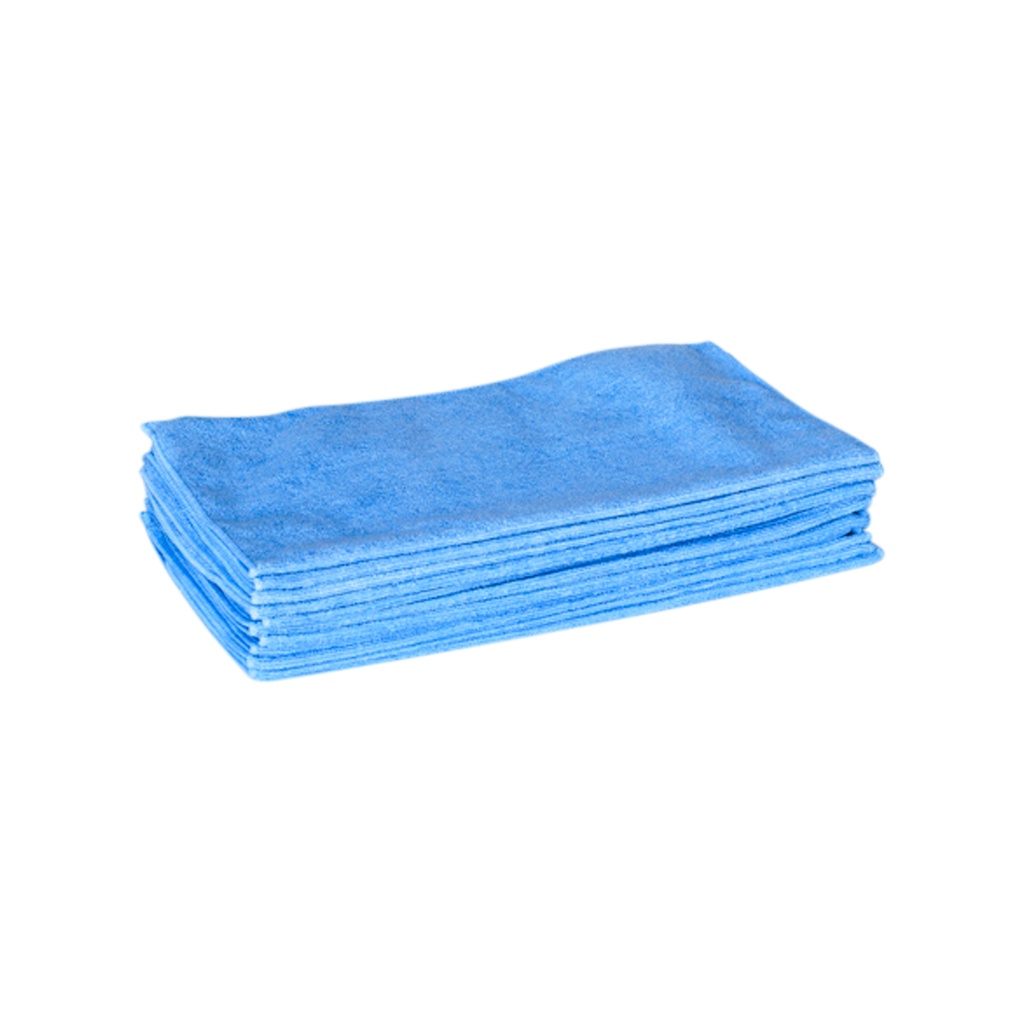 MICROFIBER WIPING CLOTH BLUE, 16X16 39G (PRICE PER 50 PACK)