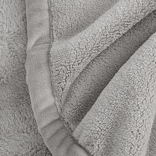SERASOFT® TWIN FLEECE BLANKET 66X96 - COLOR: GREY (MUST ORDER CASE OF 6)