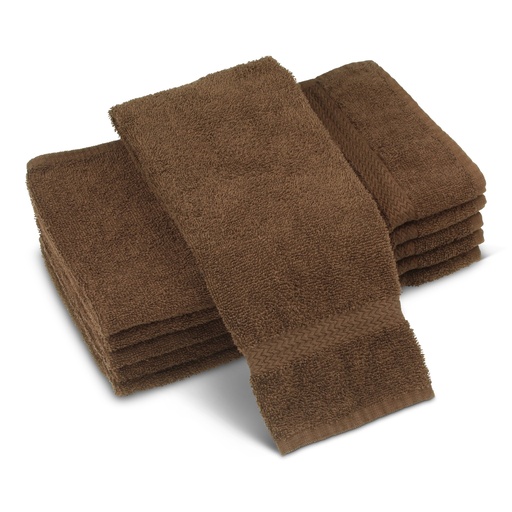 [HT1627BR] HAND TOWEL COLORFAST BROWN 16X27 (PRICE PER DOZEN) 