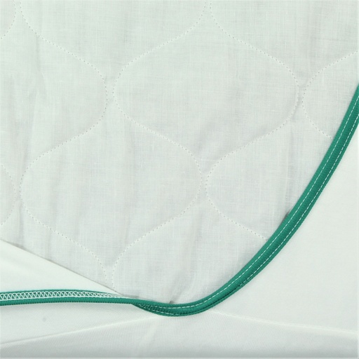 [ULTRA-SK4200B] BARIATRIC FITTED SHEET ULTRAKNIT OPTIMUM FITTED/BOTTOM SHEET 42X85 24OZ W/ GREEN BINDING (PRICE PER CASE OF 30)