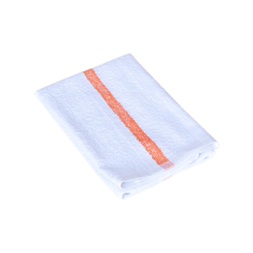 [BARMOPOS] BAR MOP WITH ORANGE STRIPE 16X19 (PRICE PER DOZEN) 